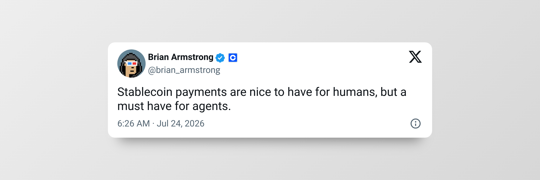 Brian Armstrong on m2m payments