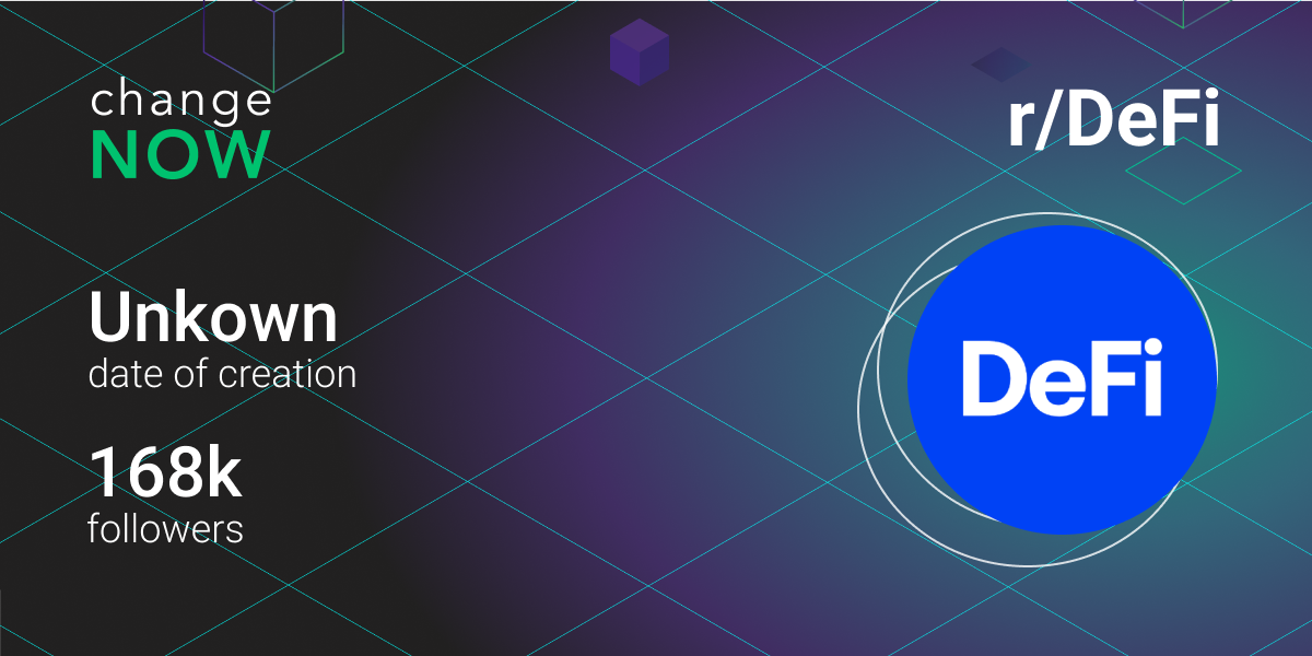 r/DeFi subreddit is all about protocols, projects, and platforms combining TradiFi and DeFi