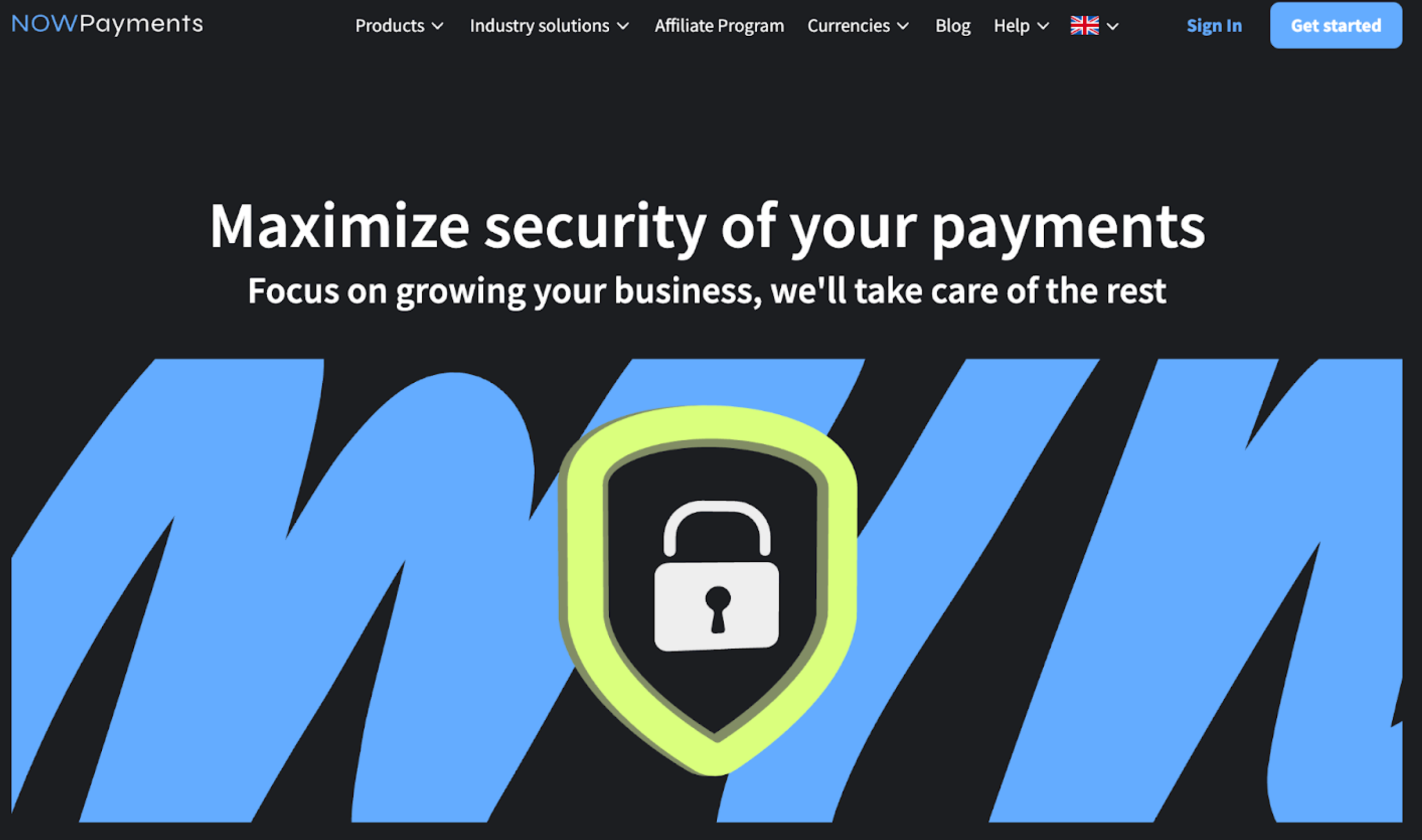 Interfaz de NOWPayments: maximiza la seguridad de tus pagos