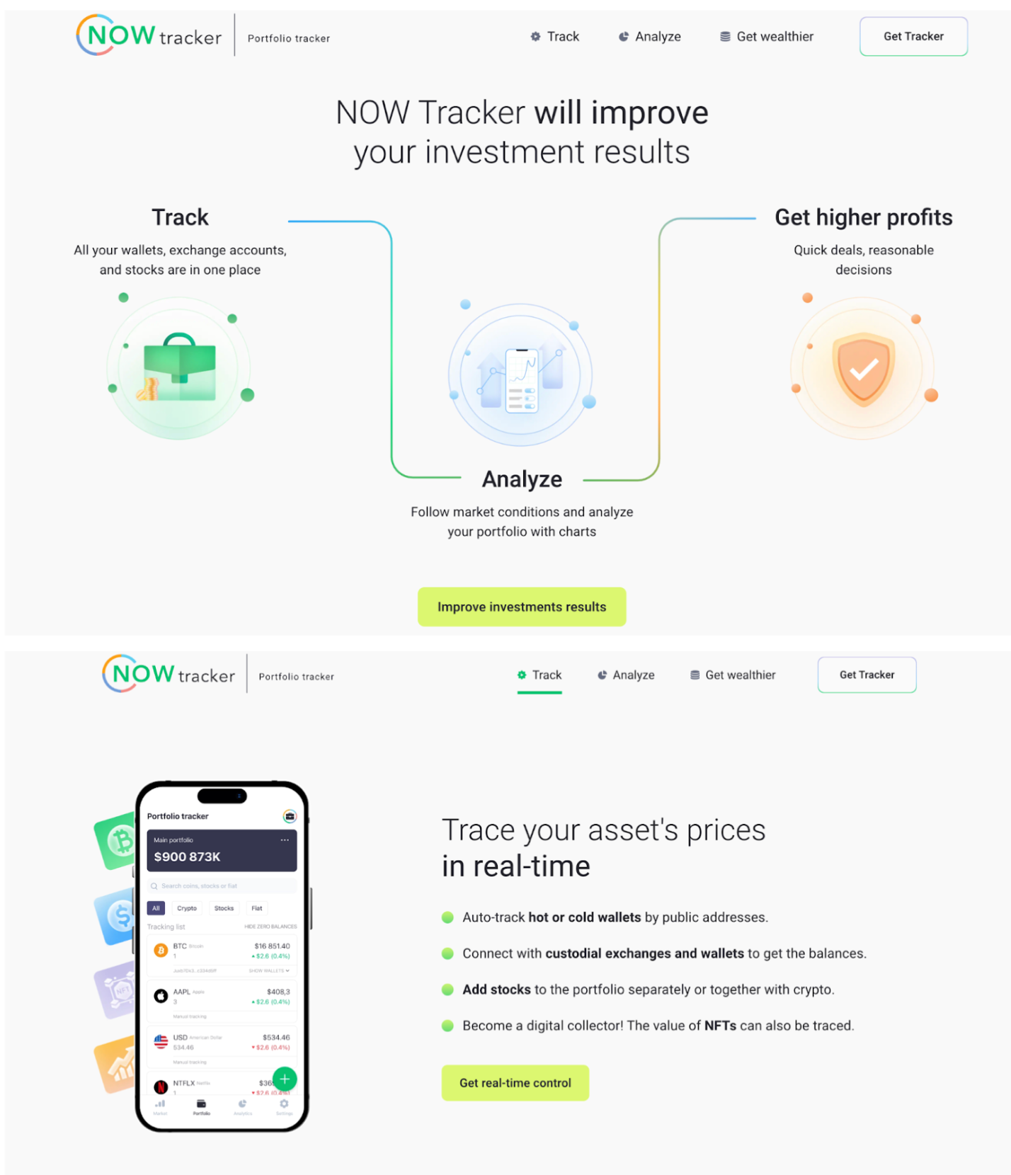 NOW Tracker: mejora los resultados de tu inversión y sigue los precios de tus activos en tiempo real.