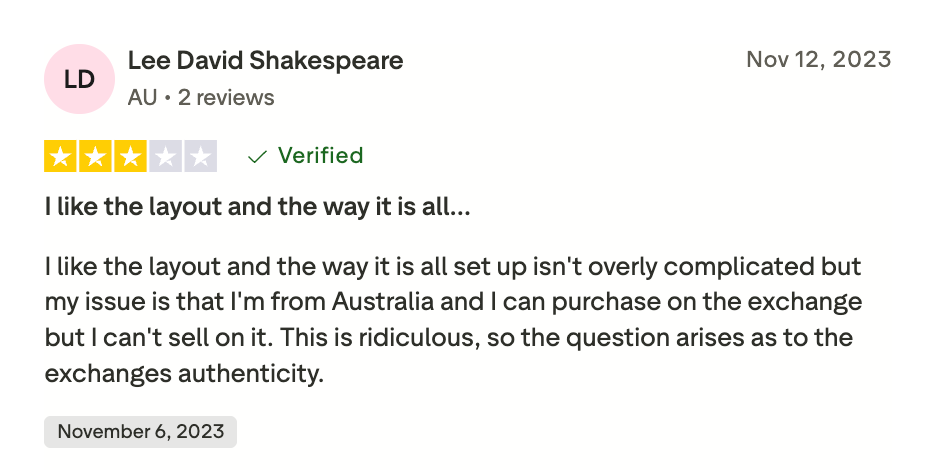 This picture shows Exodus negarive review