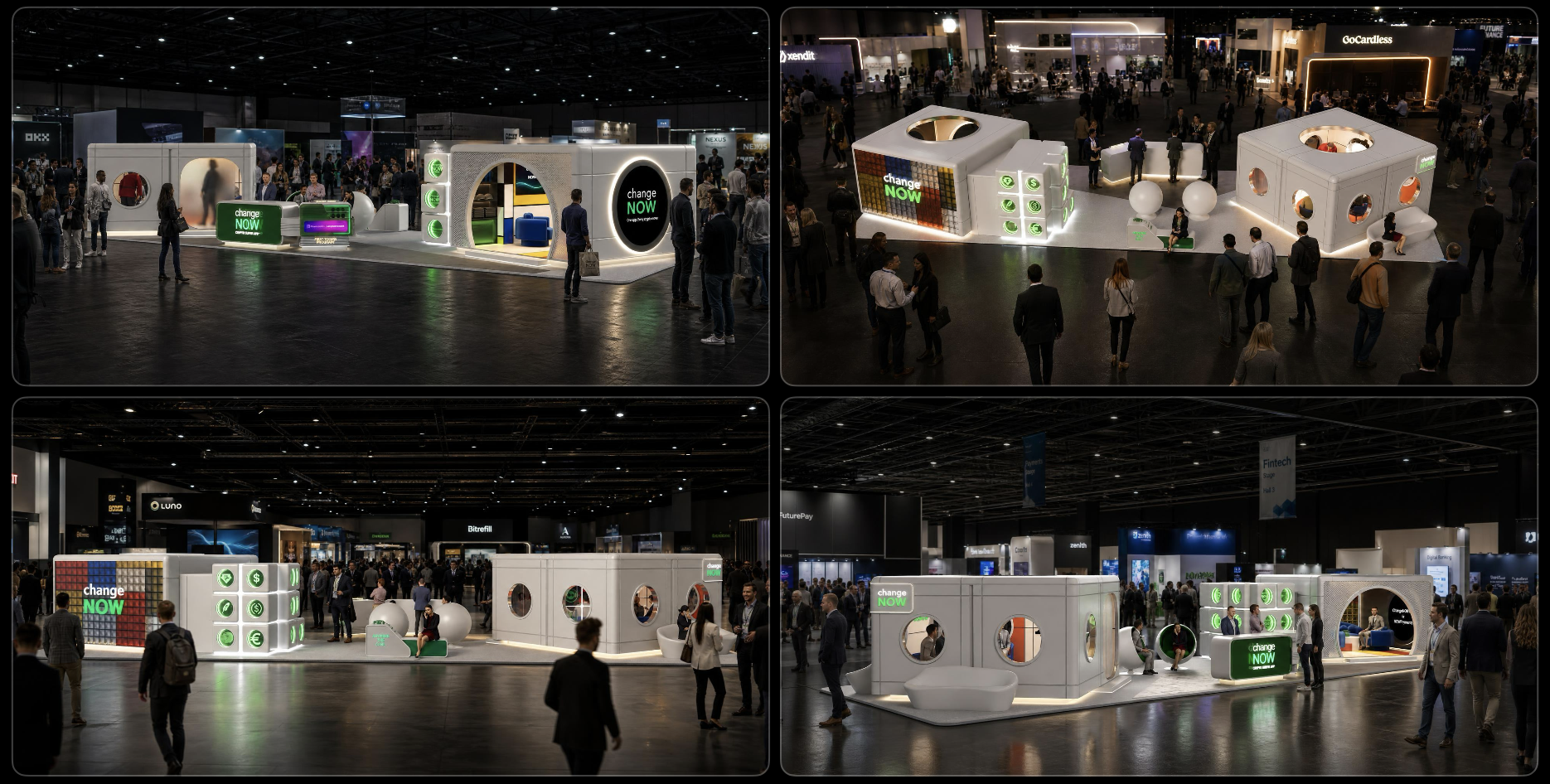 ChangeNOW booth at TOKEN2049 in 2026