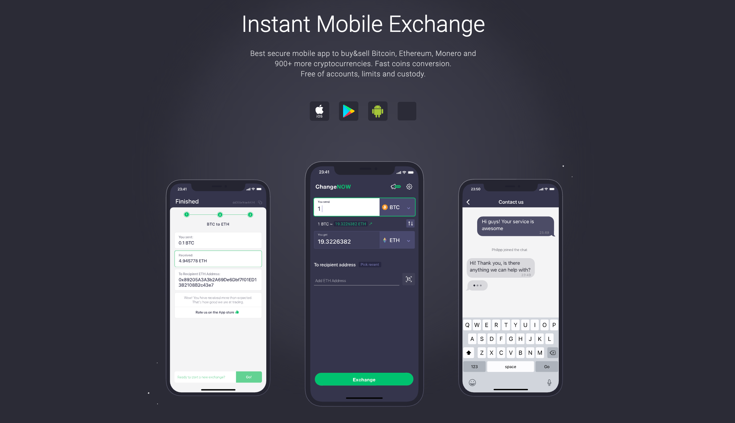 Instant Mobile Exchange.