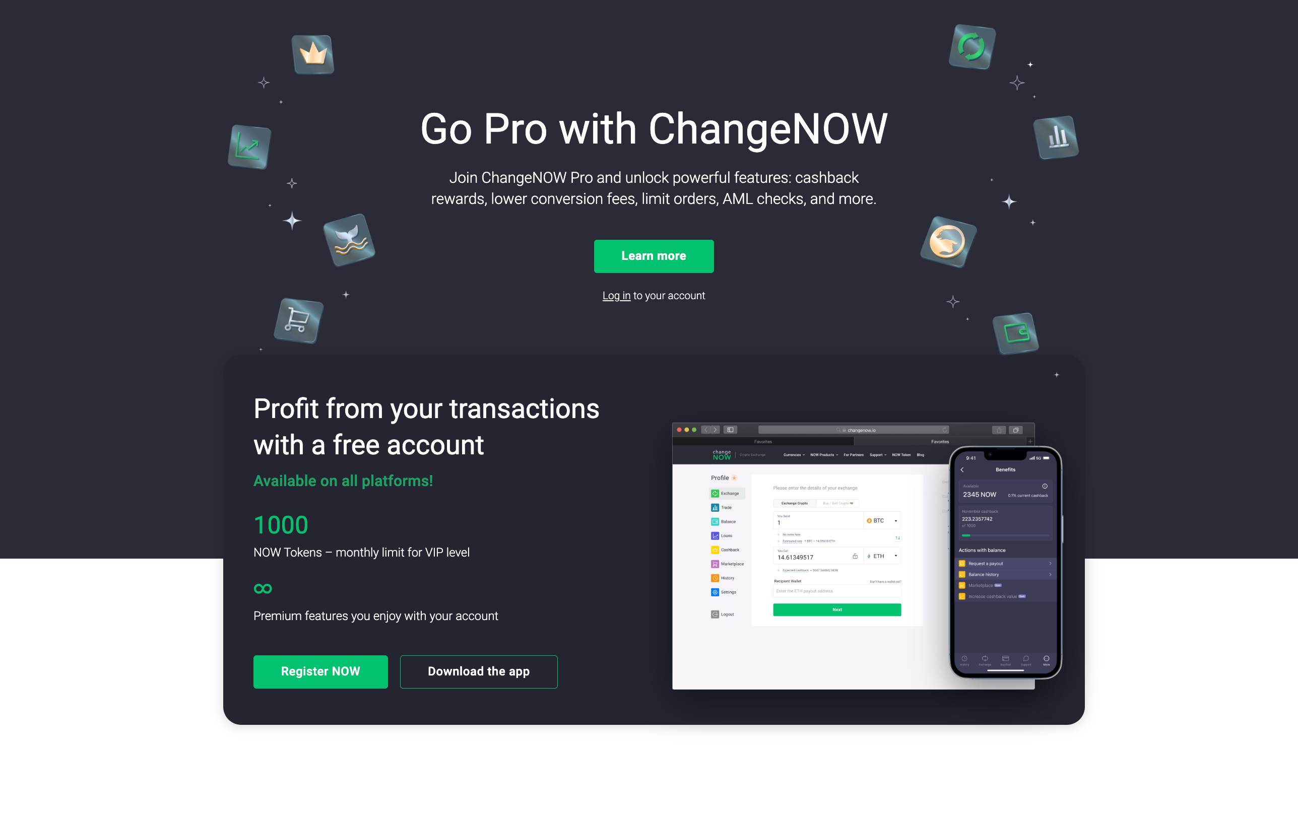 ChangeNOW Pro.