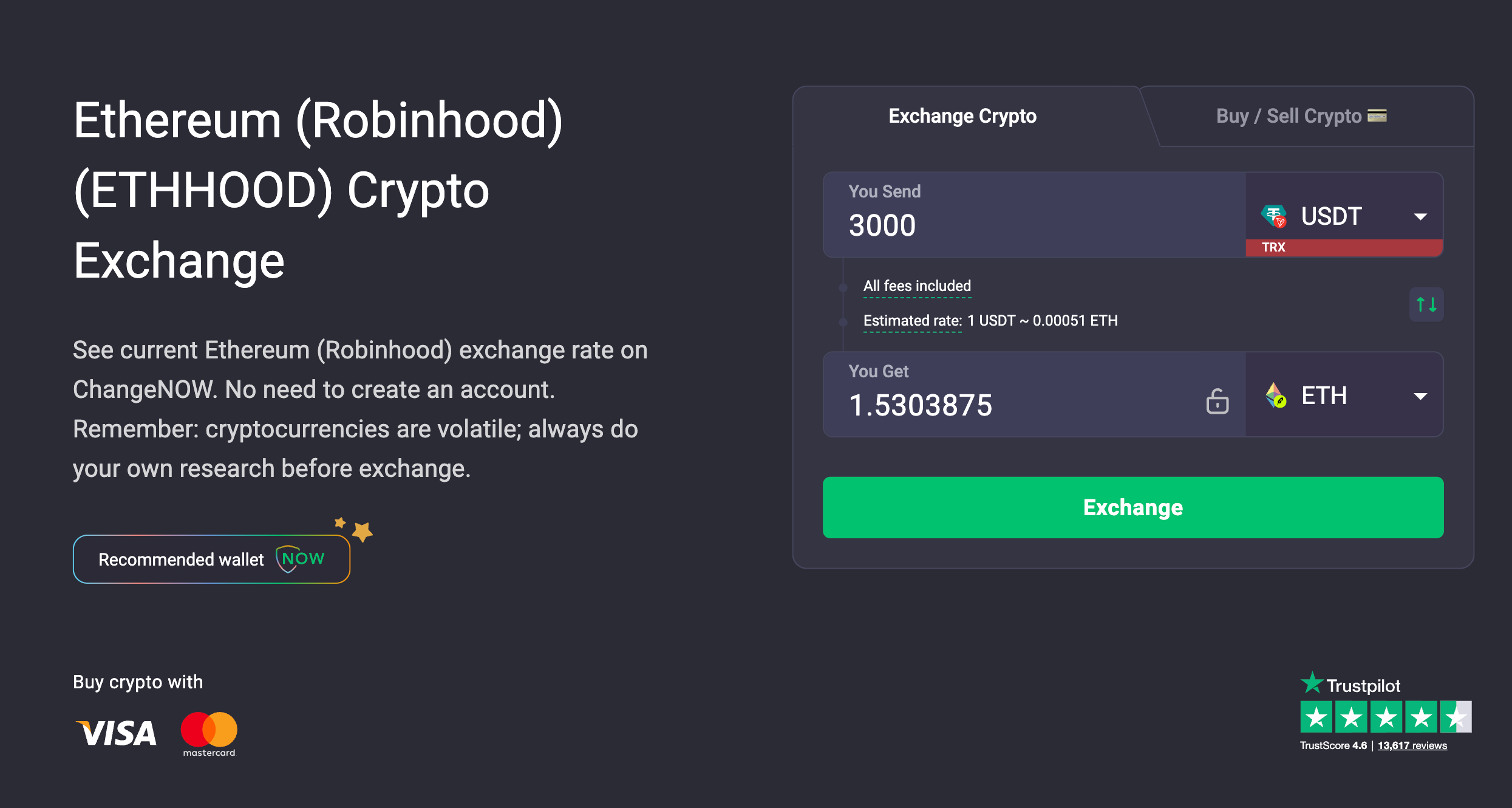 Ethereum on Robinhood.