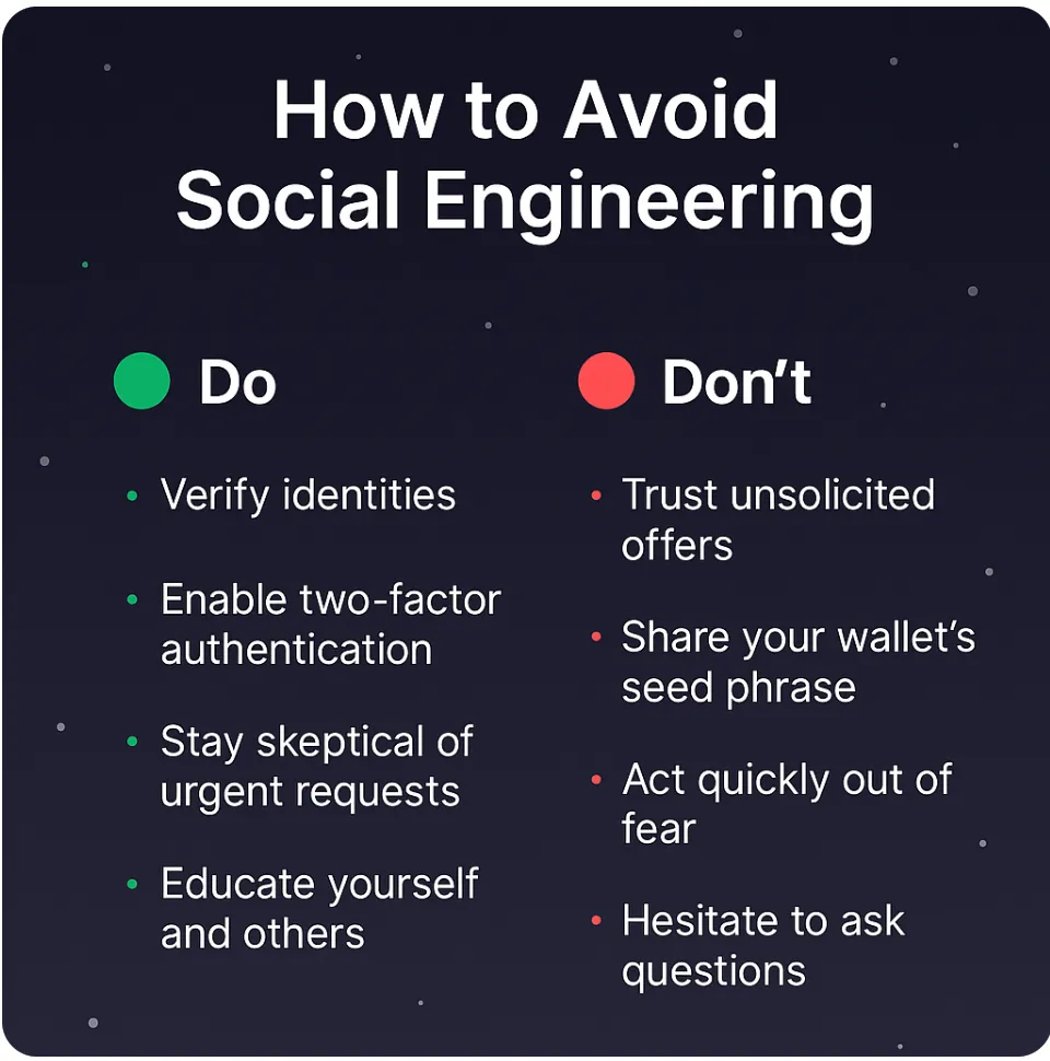 What to do to avoid social engineering