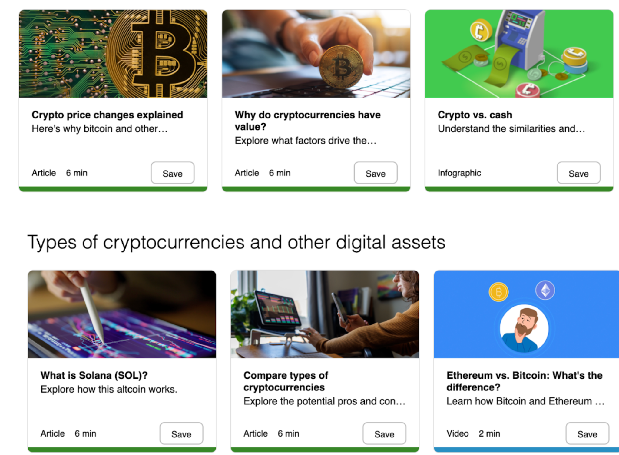 This image shows the Fidelity Crypto Education blog section.