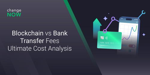 This images shows the name of the article "Blockchain vs Bank Transfer Fees: Ultimate Cost Analysis".