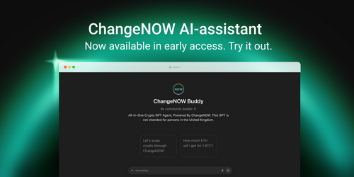 ChangeNOW Buddy is your AI crypto bot for daily transactions