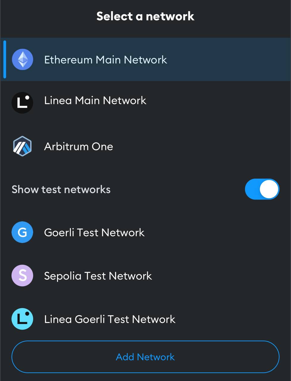 This screenshot shows MetaMask interface