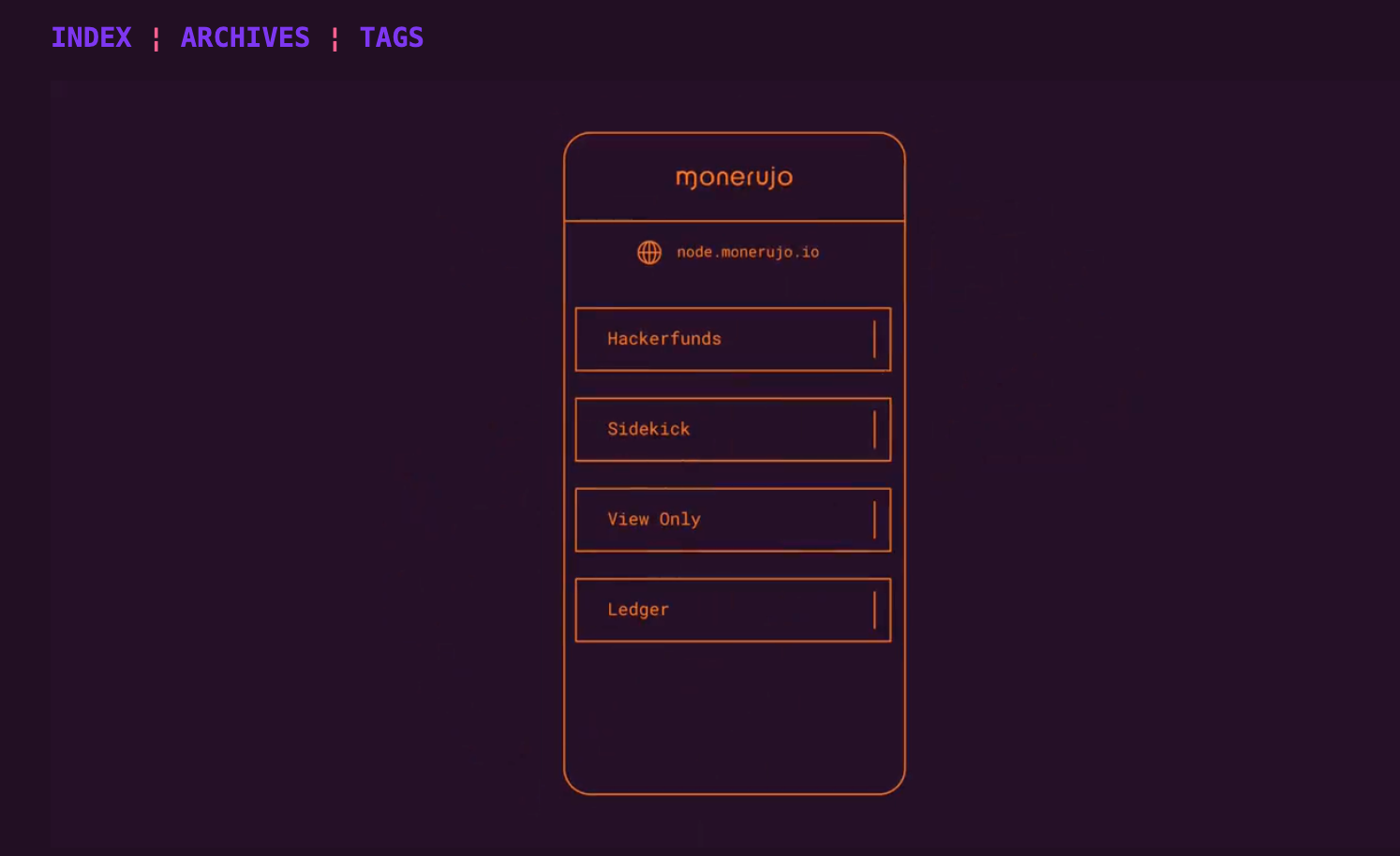 Monerujo wallet interface on desktop