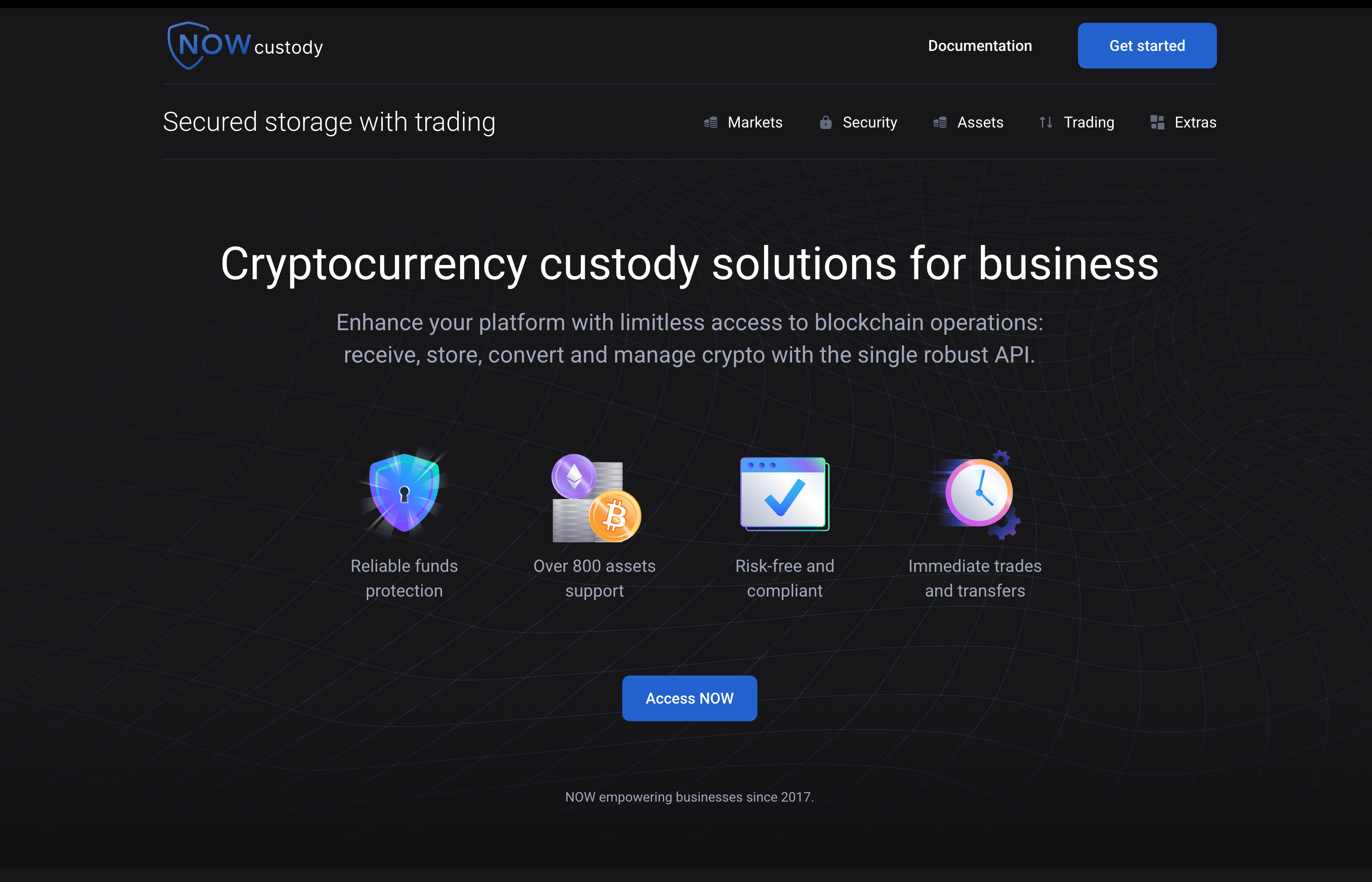 This image shows the cryptocurrency custody solutions for business.