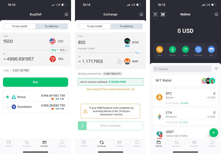 NOW Token in NOW Wallet