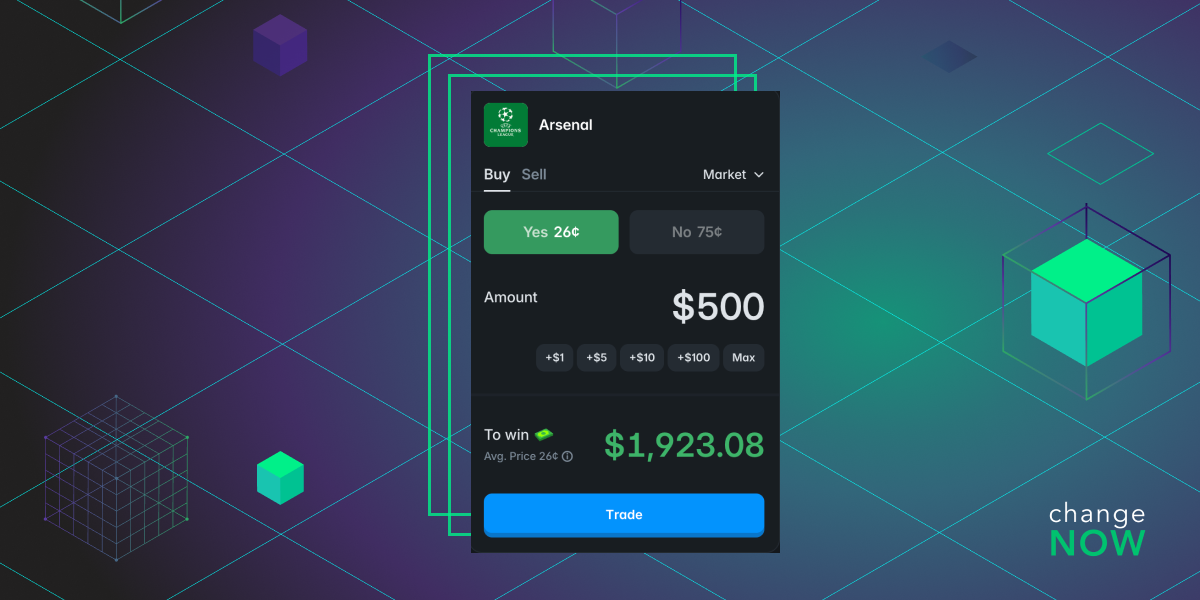 prediction markets bet UI