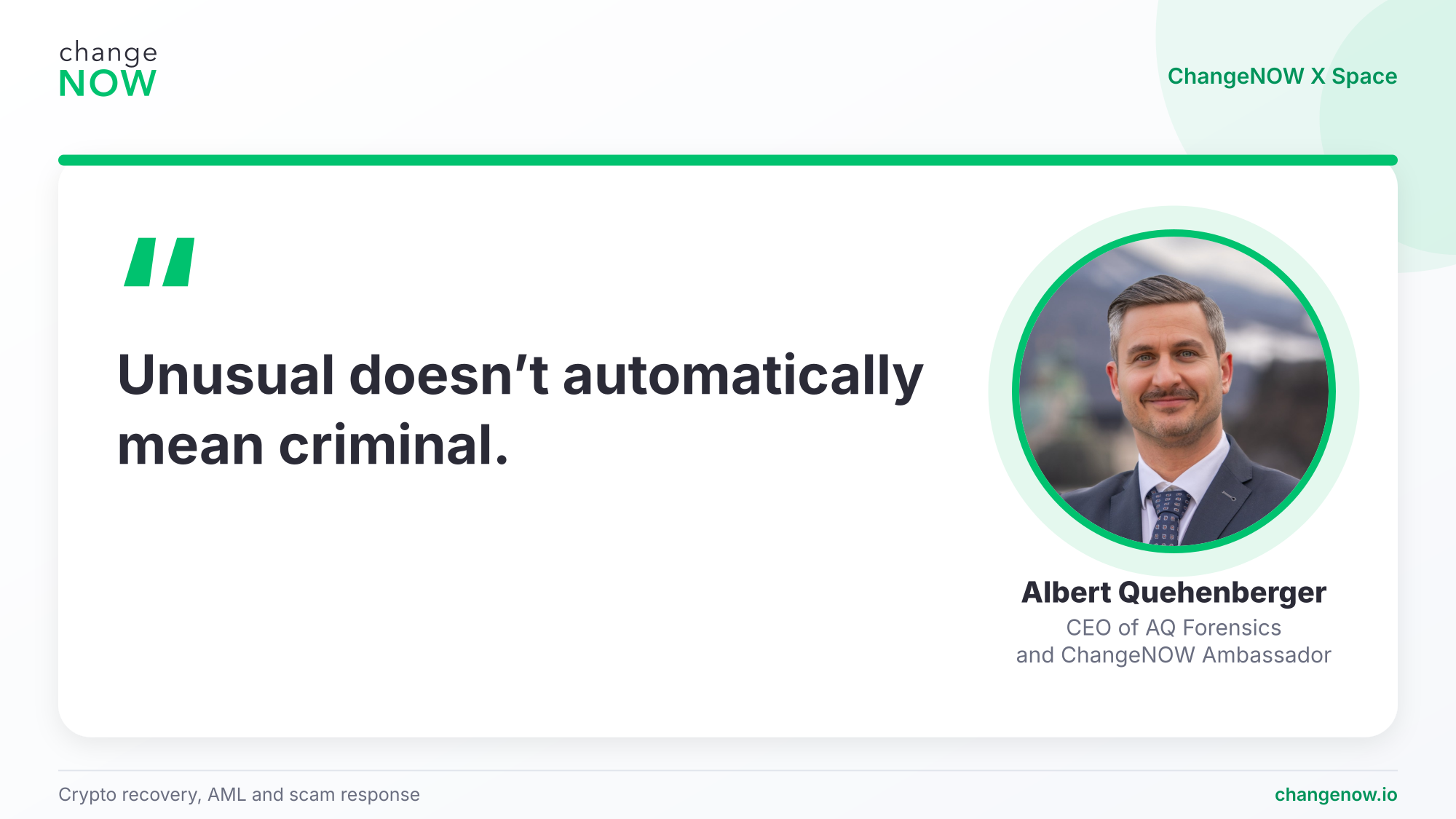 Albert's speaking.
