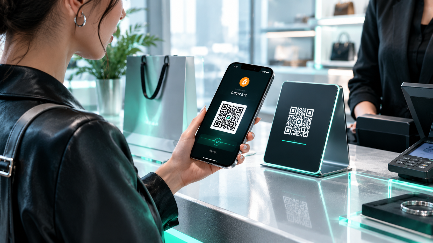 Paying with crypto in shops is easy with QR codes