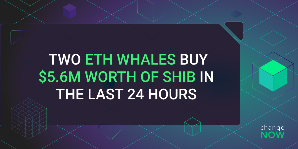 Two ETH Whales Buy $5.6M Worth of SHIB in the Last 24 Hours