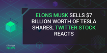 Elons Musk Sells $7 Billion Worth of Tesla Shares, Twitter Stock Reacts