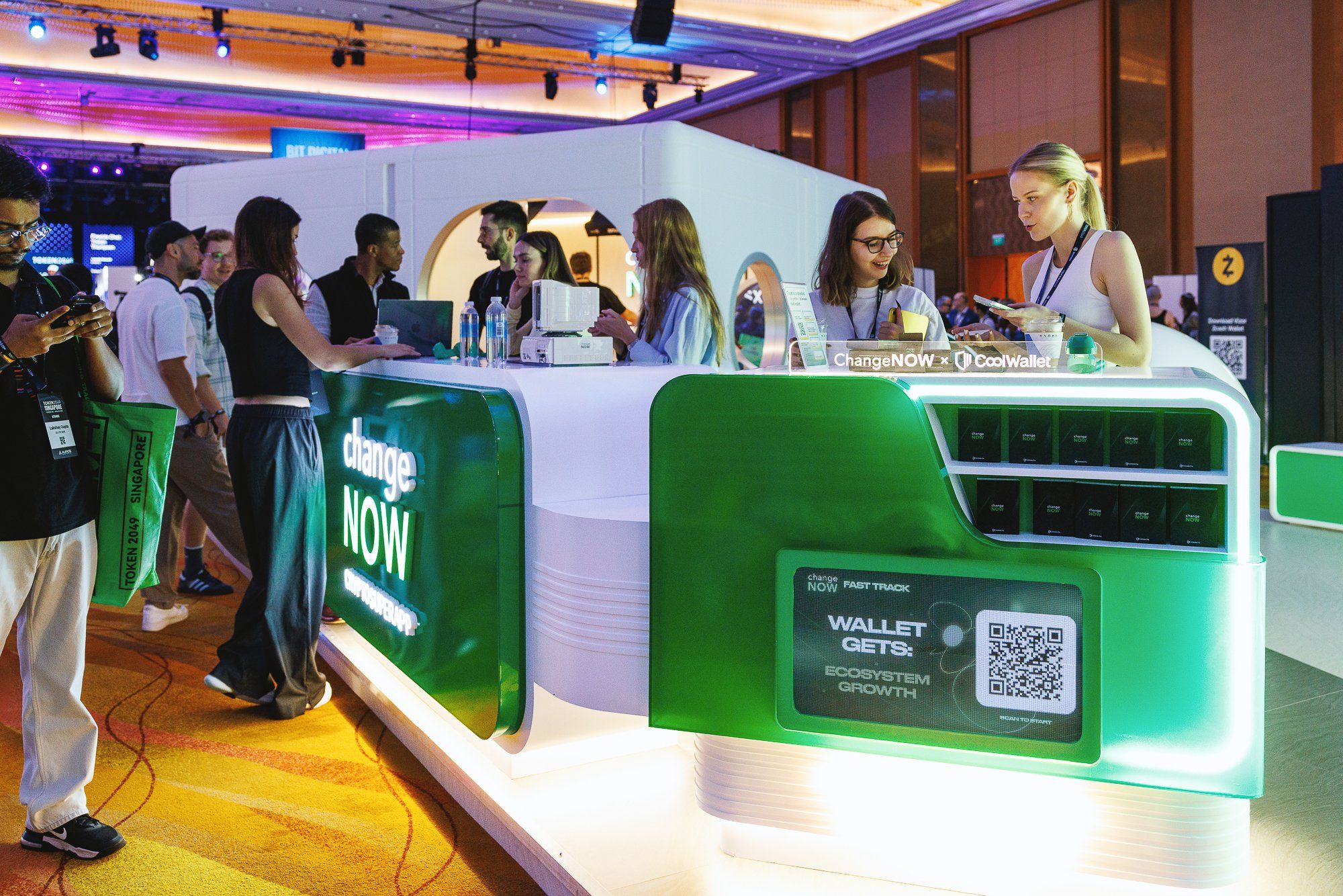 token2049_day2 changenow booth