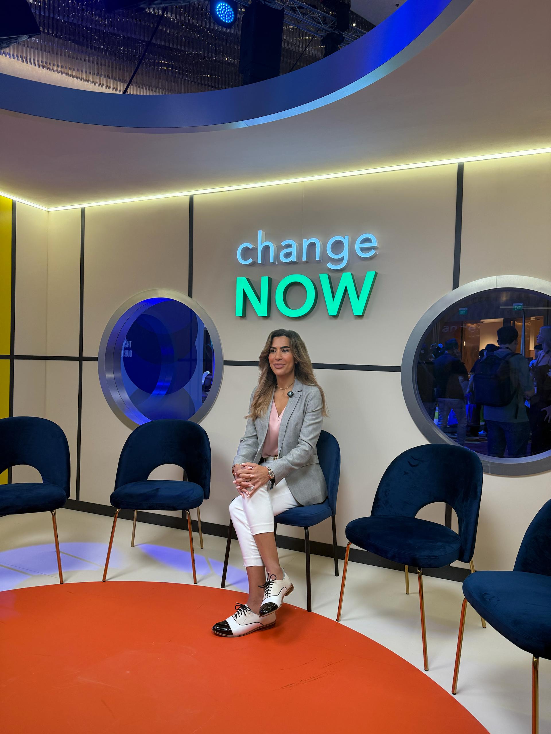 Ramia Farrage at the NOW Effect studio
