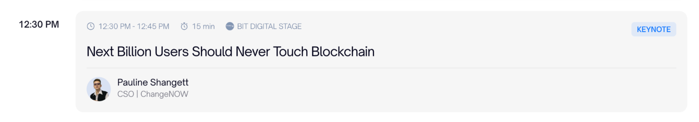 TOKEN2049 Singapore agenda.