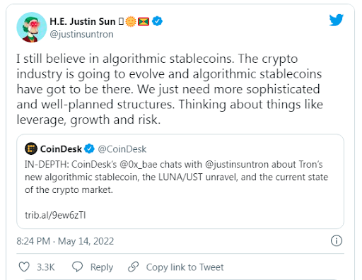 tron justin sun trx