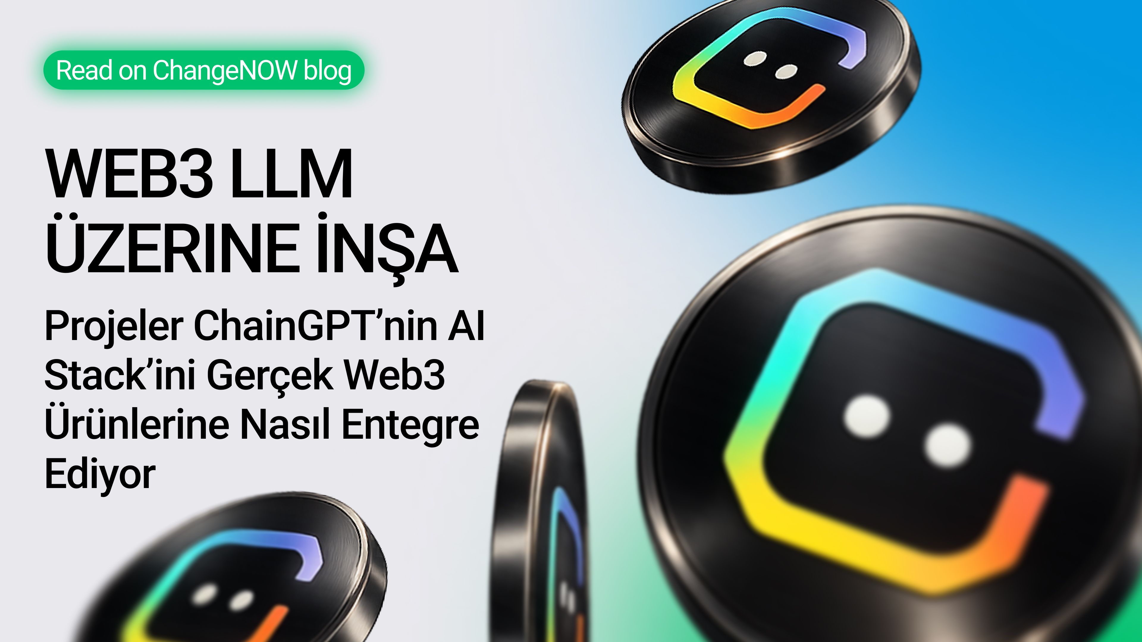 ChainGPT AI stack ile Web3 LLM tabanlı ürün entegrasyonu görseli.